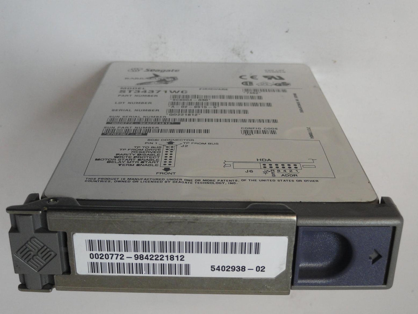 PR12918_9C6004-030_Seagate Sun 4.3GB SCSI 80 Pin 7200rpm 3.5in HDD - Image3