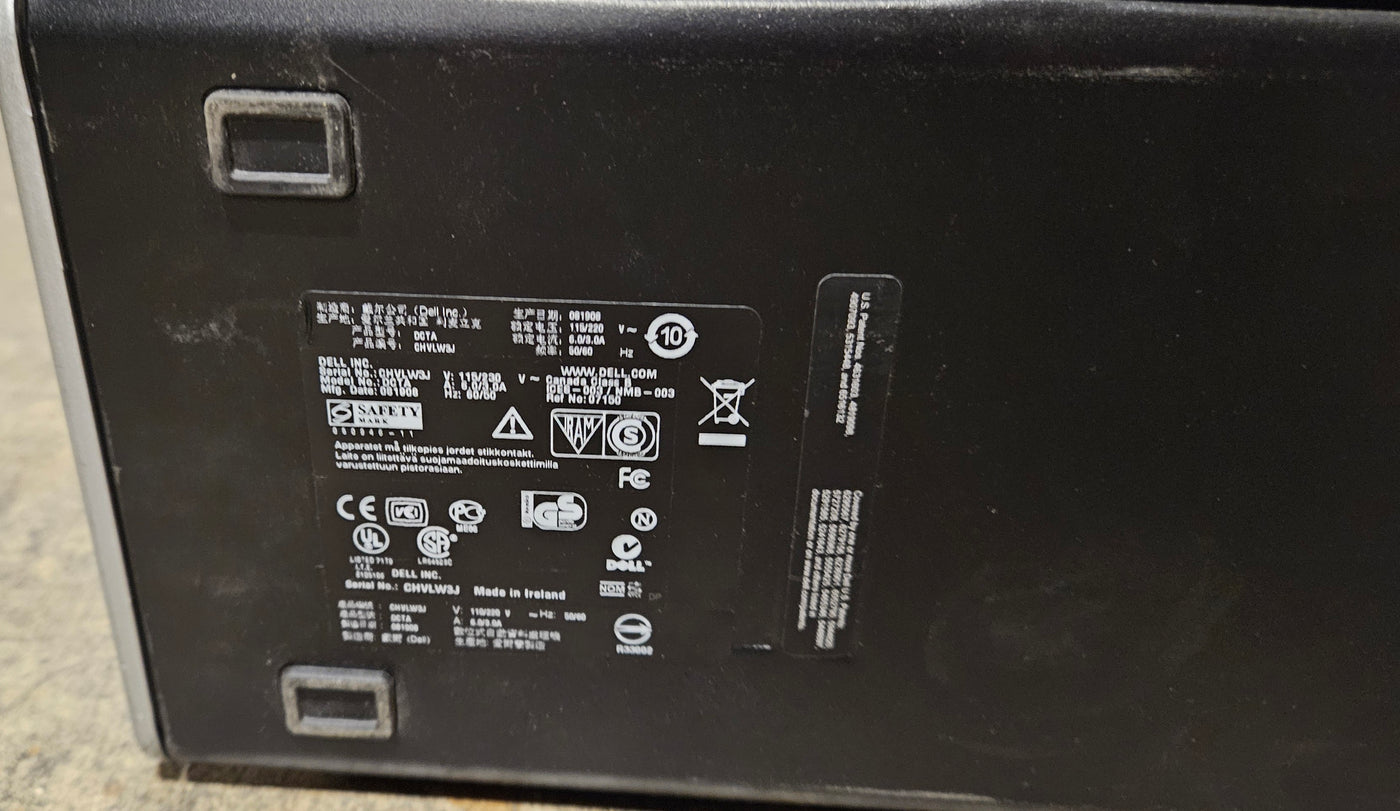 Dell Precision T3400 4GB RAM Core2Duo 3GHz NO HDD NO OS DVD Dual DVI Quadro graphics card WinVista Business COA present ( DCTA ) USED