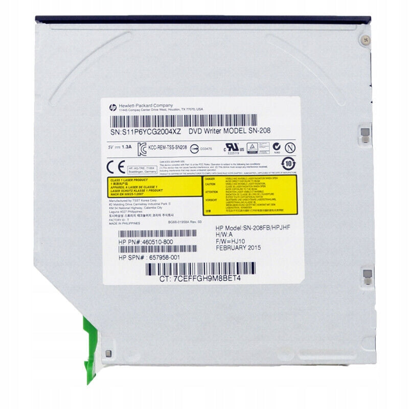 HP SN-208FB/HPJHF SATA CD/DVD-RW Slimline Optical Drive 460510-800