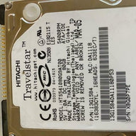 Hitachi 80GB 5400RPM 9.5MM 2.5" HDD ( HTS541080G9AT00 13G1584 ) REF