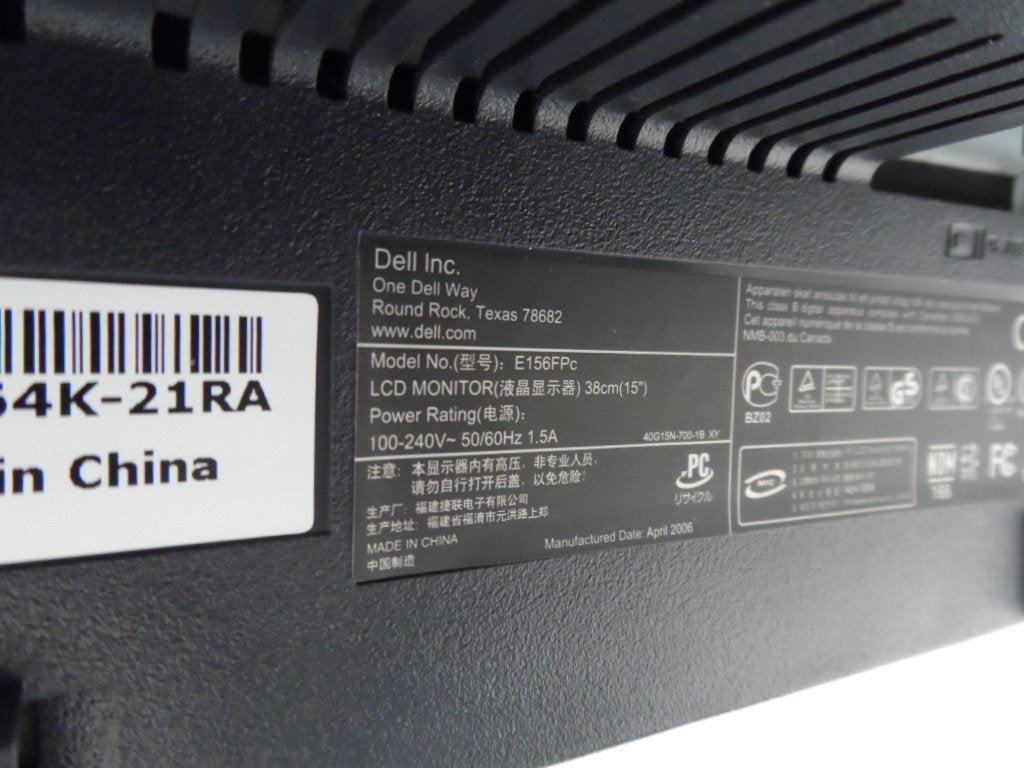PR16121_0JC034_Dell 15" TFT LCD Monitor E156FPc - Image5