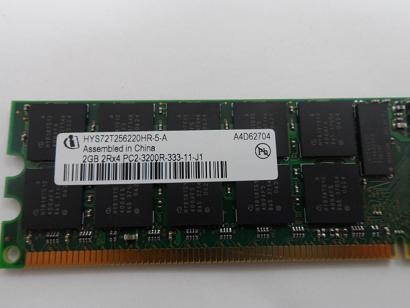 HYS72T256220HR-5-A - IBM/Infineon 2GB PC2-3200 DDR2-400MHz ECC Registered CL3 240-Pin DIMM Dual Rank Memory Module Mfr P/N HYS72T256220HR-5-A - Refurbished