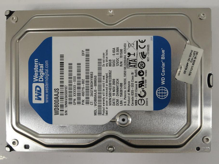 PR14338_WD800AAJS-60M0A0_HP/Western Digital 80GB SATA 7200RPM HDD - Image2