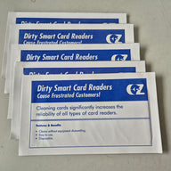 EZ Smart Card Reader Cleaning Cards 50 Pack NEW