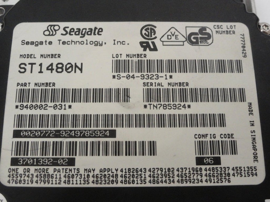 PR18694_940002-031_Seagate SUN 480Mb IDE 4400rpm 3.5in HDD - Image2