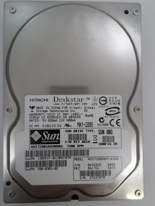 PR23892_0A32935_Hitachi Sun 80Gb SATA 7200rpm 3.5in HDD - Image3