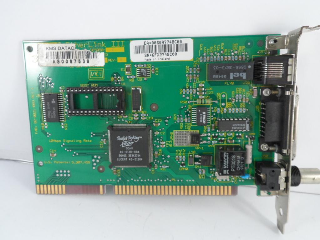 3C509B - 3Com EtherLink III 10/100 Network Adaptor - ISA - Refurbished