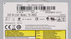 Dell TS-H653 16x SATA Internal DVDRW Dual Layer Black Bezel Optical Drive ( TS-H653H/DEBH 01Y66R ) USED