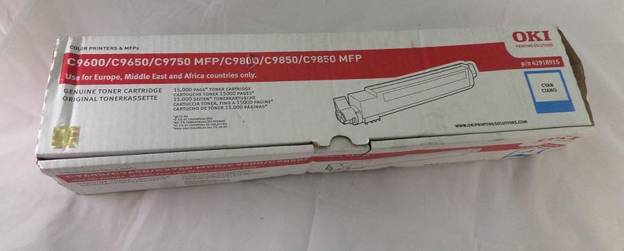 42918915 - OKI 42918915 Laser Printer Toner - Cyan - NOB