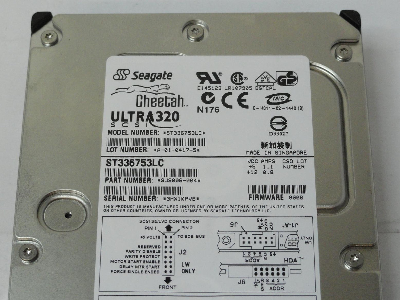 PR04261_9U9006-004_Seagate 36GB SCSI 80 Pin 15Krpm 3.5in HDD - Image5