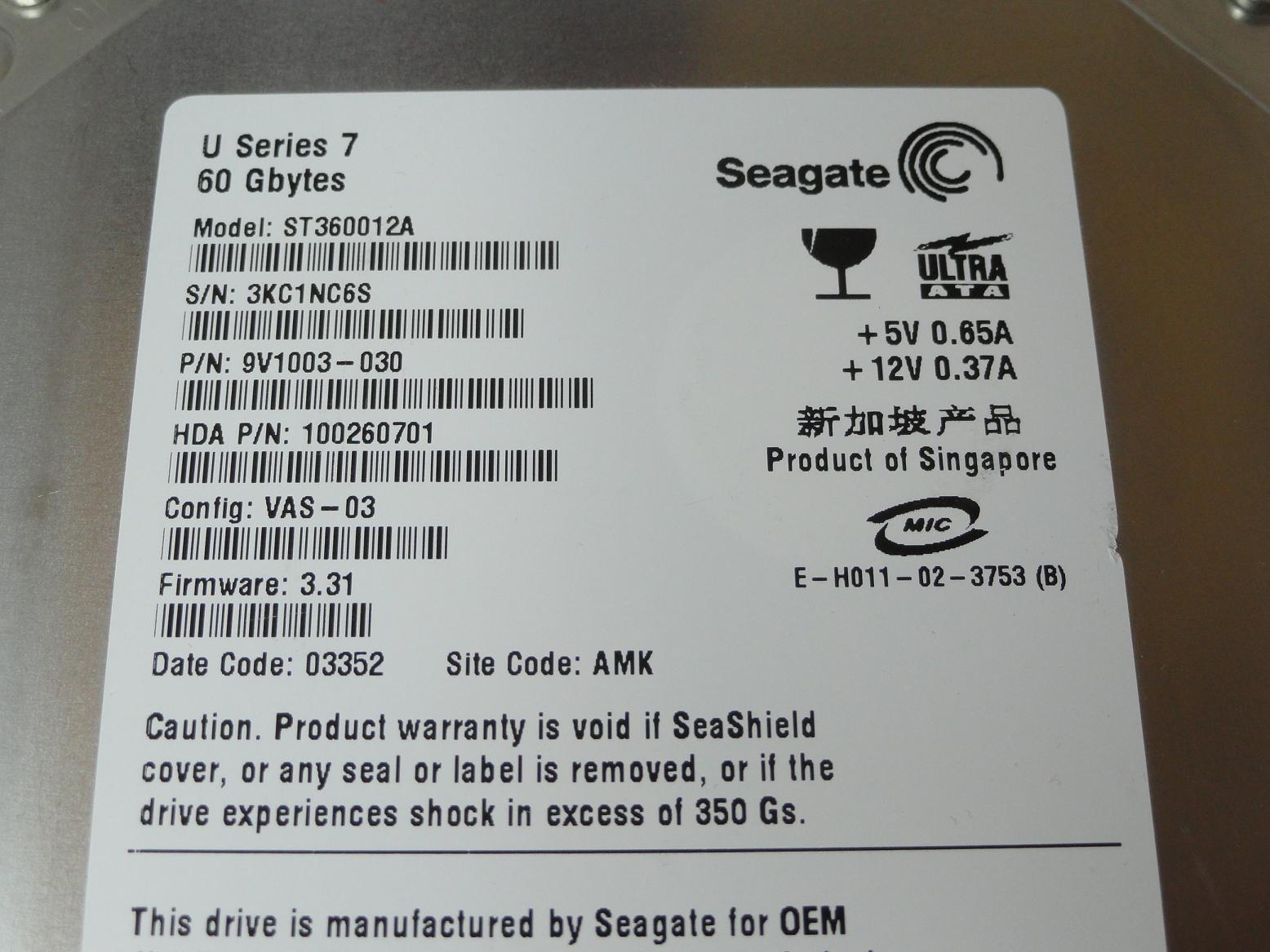 PR24402_9V1003-030_Seagate HP 60GB IDE 5400rpm 3.5in HDD - Image4
