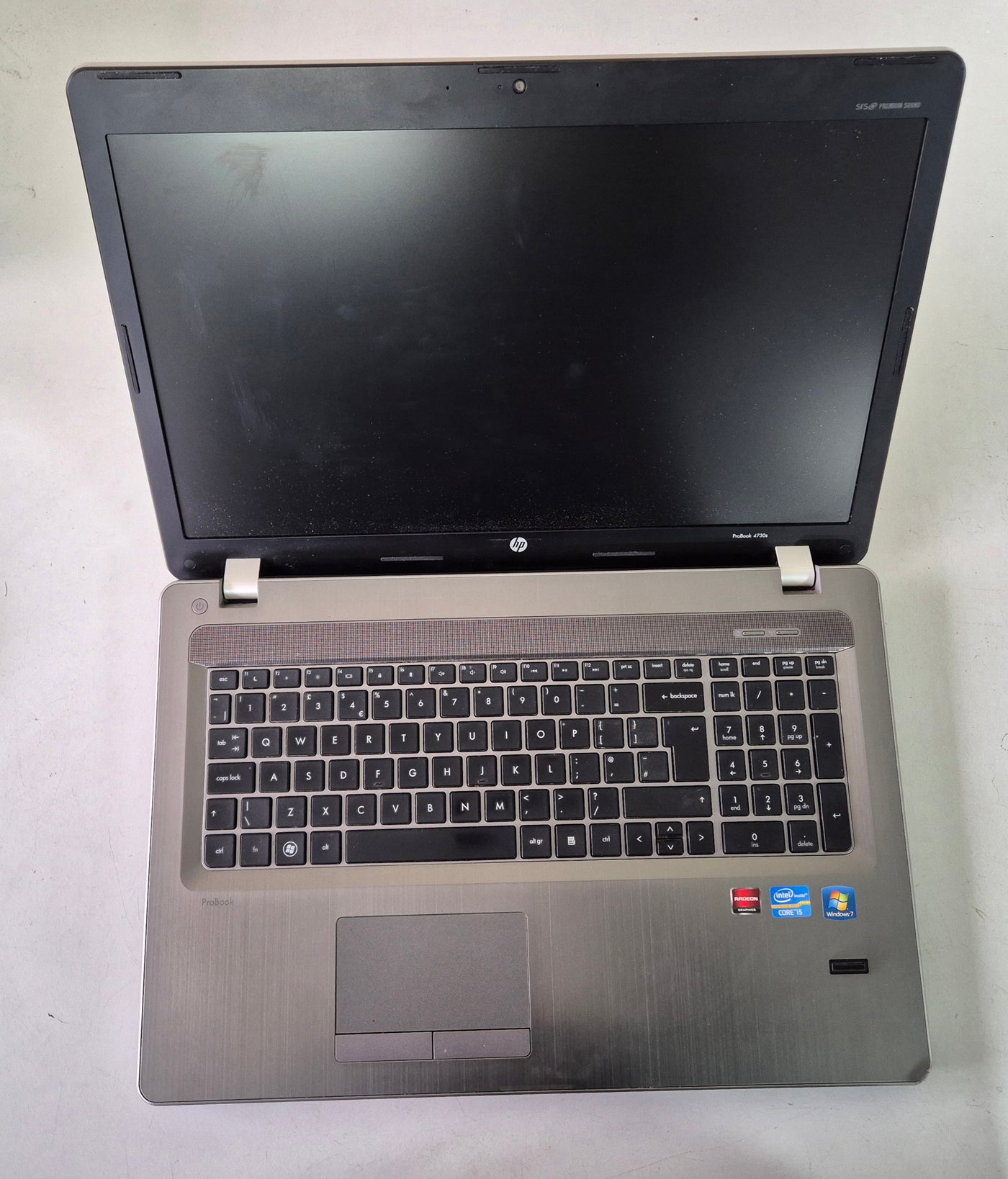 HP ProBook 4730s NO HDD NO OS 4GB RAM i5-2430M 2.40GHz 17" NO BATTERY BIOS Locked SPR