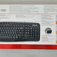 Microsoft Wired Black Keybord 500 Win32 PS/2 ( ZG6-00010 ) NEW