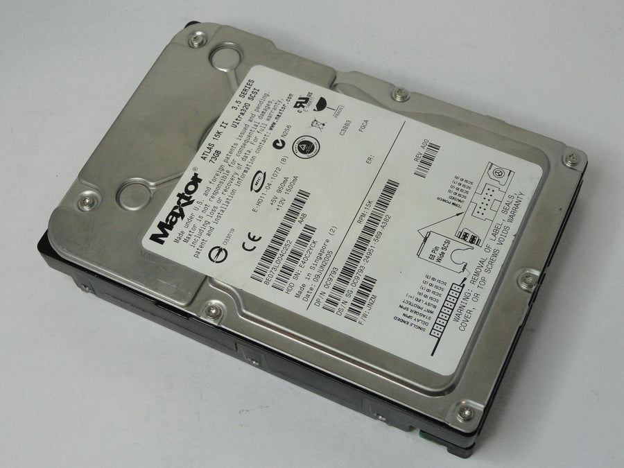 8E073L0 - Maxtor Dell 73Gb SCSI 68 Pin 15Krpm 3.5in HDD - Refurbished