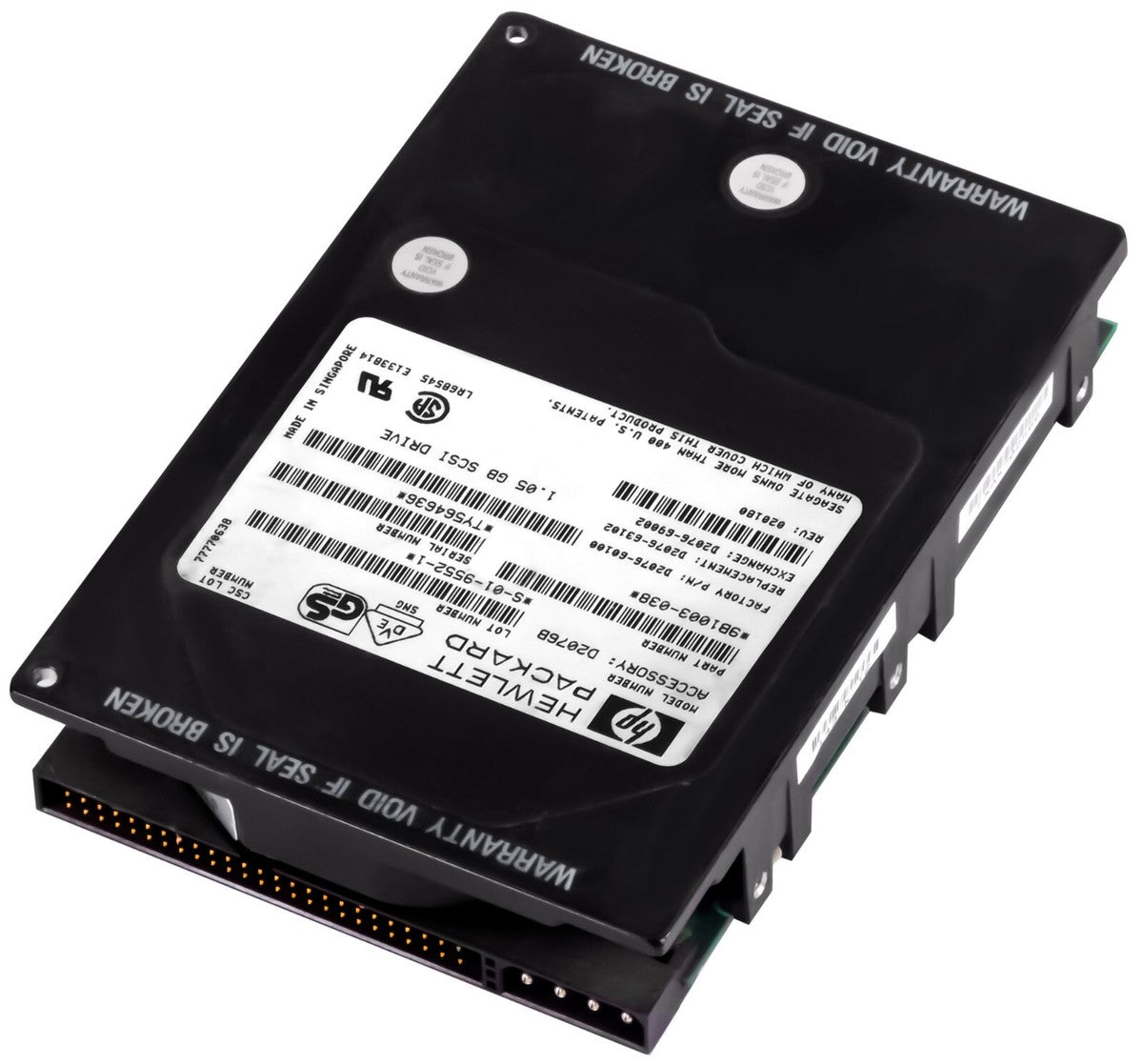 HP Seagate 1.05GB Fast SCSI 50Pin 5400RPM 3.5" HDD ( 9B1003-039 D2076-60100 D2076-63102 D2076-69002 D2076B ) REF