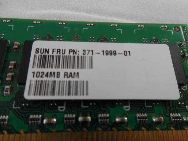 371-1999-01 - Sun/Samsung 1GB 2RX8 PC2-5300E-555-12-G3 DDR2-555-CL5-ECC Memory - Refurbished