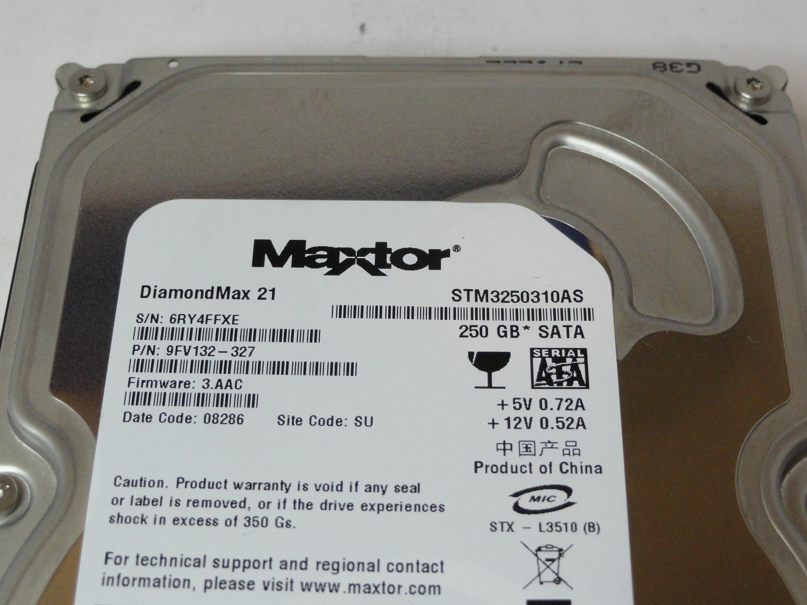 PR22377_9FV132-327_Maxtor 250GB SATA 7200rpm 3.5in HDD - Image2
