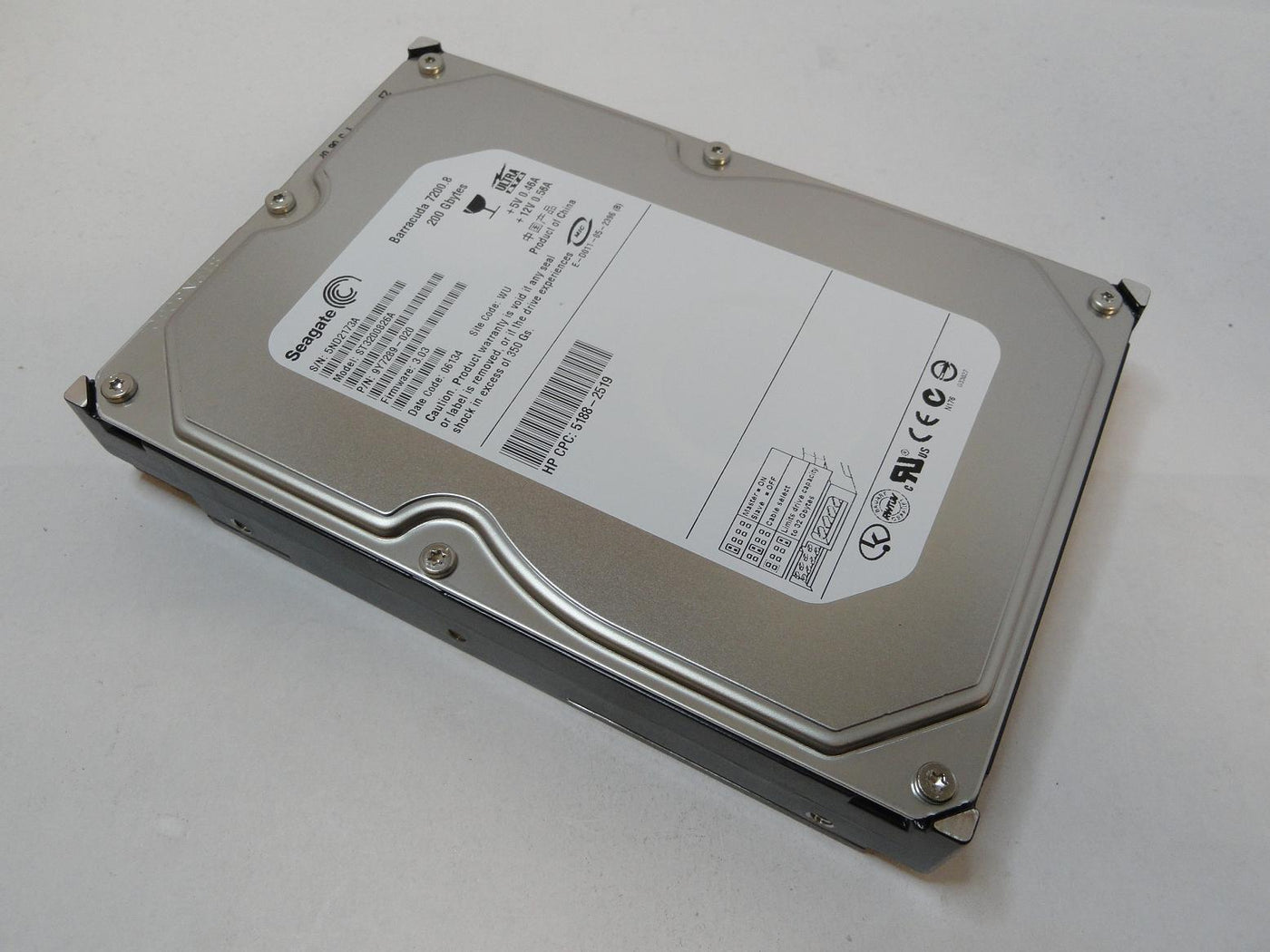 9Y7289-020 - Seagate HP 200Gb IDE 7200rpm 3.5in Hard Disk Drive - Refurbished