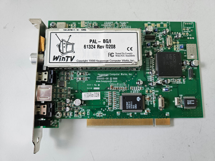 Hauppauge WinTV-61381 PCI Tuner Card ( 610000-08 ) USED