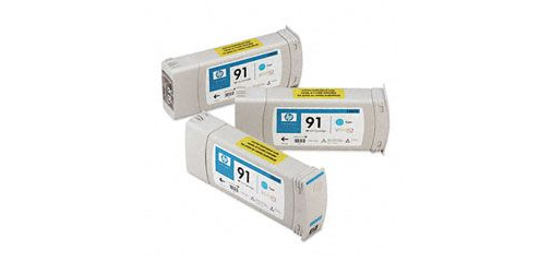 HP Original 91 Cyan Ink Cartridge 3-pack ( C9483A ) NOB FINAL SALE
