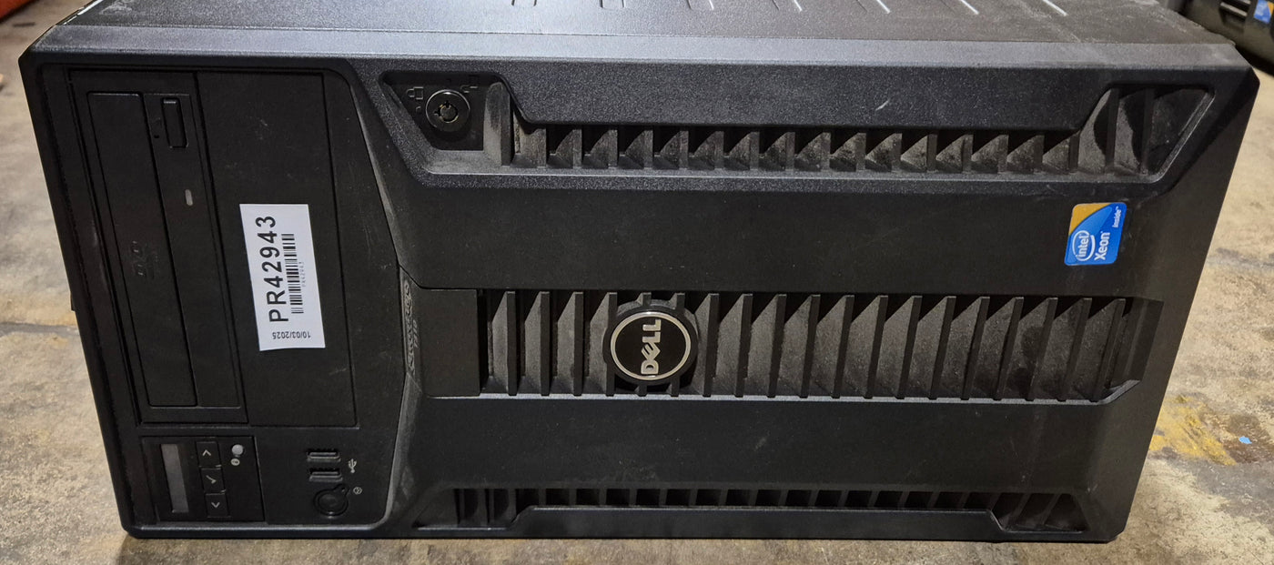 Dell PowerEdge T310 8GB RAM Xeon X3450 2.67GHz NO OS NO HDD Dual PSU WinSVR 2008 COA x2 Caddies ( E09S ) USED
