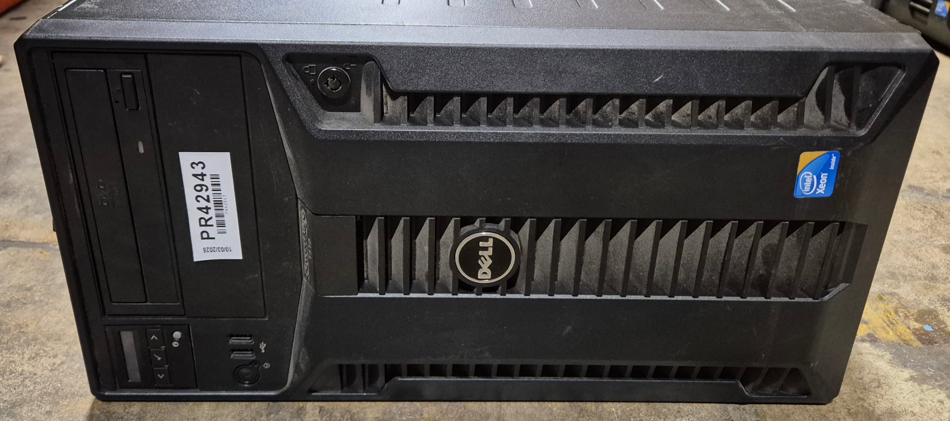 Dell PowerEdge T310 8GB RAM Xeon X3450 2.67GHz NO OS NO HDD Dual PSU WinSVR 2008 COA x2 Caddies ( E09S ) USED