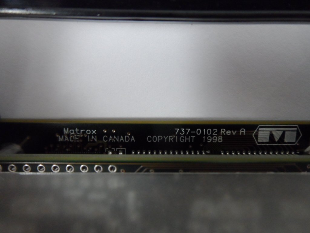 Matrox Audio Graphic Controller Card ( DLITE/2/1/P ) USED