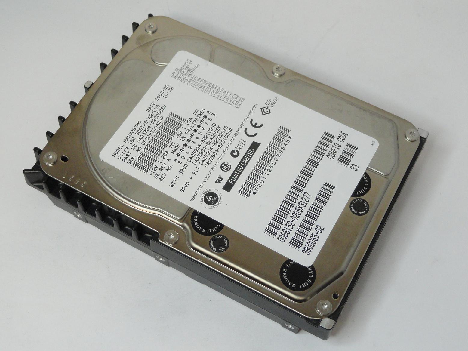 CA05904-B22000SU - Fujitsu Sun 36GB SCSI 80Pin 10Krpm 3.5in HDD - Refurbished