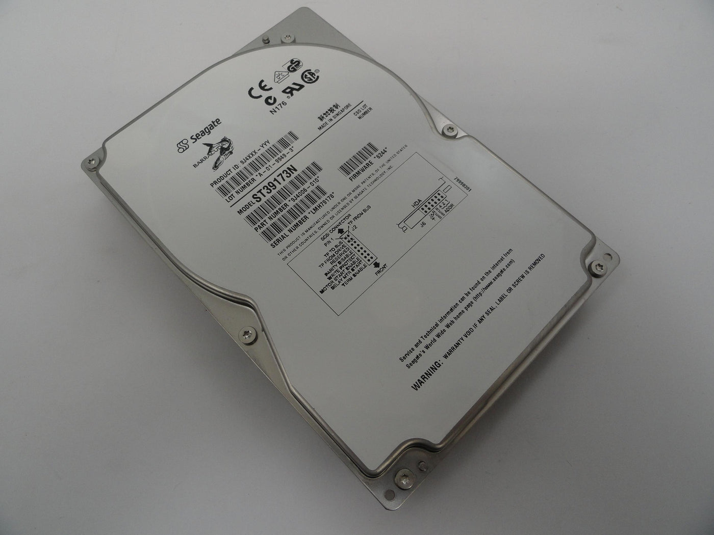PR18680_9J4006-010_Seagate 9.1Gb SCSI 50 Pin 7200rpm 3.5in HDD - Image3