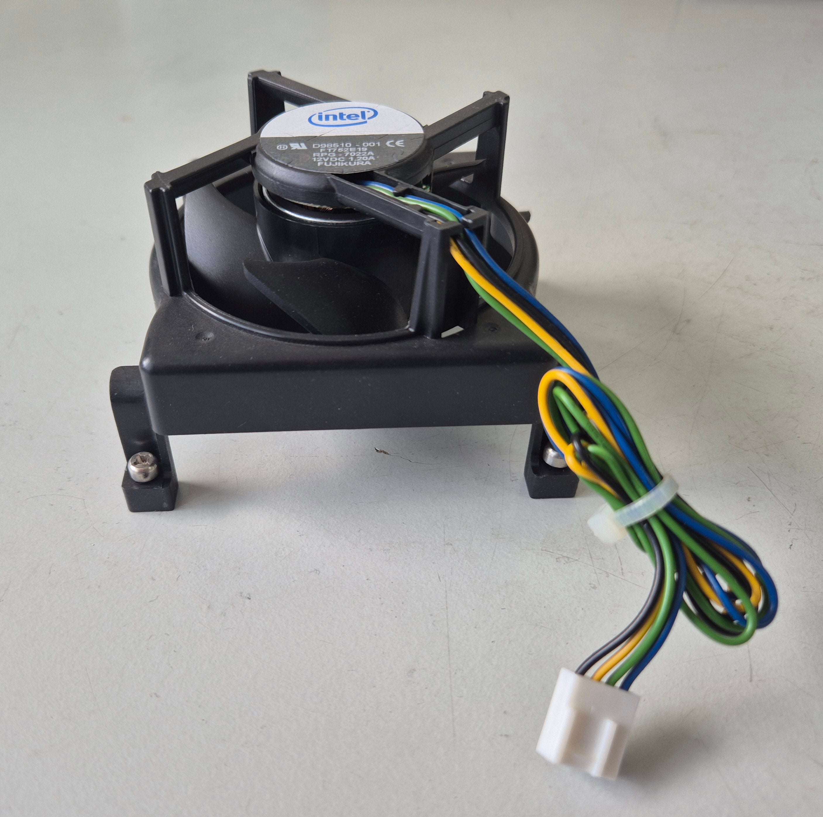 Intel 4-PIN CPU Cooler FAN ONLY - NO HEATSINK ( D98510-001 ) USED