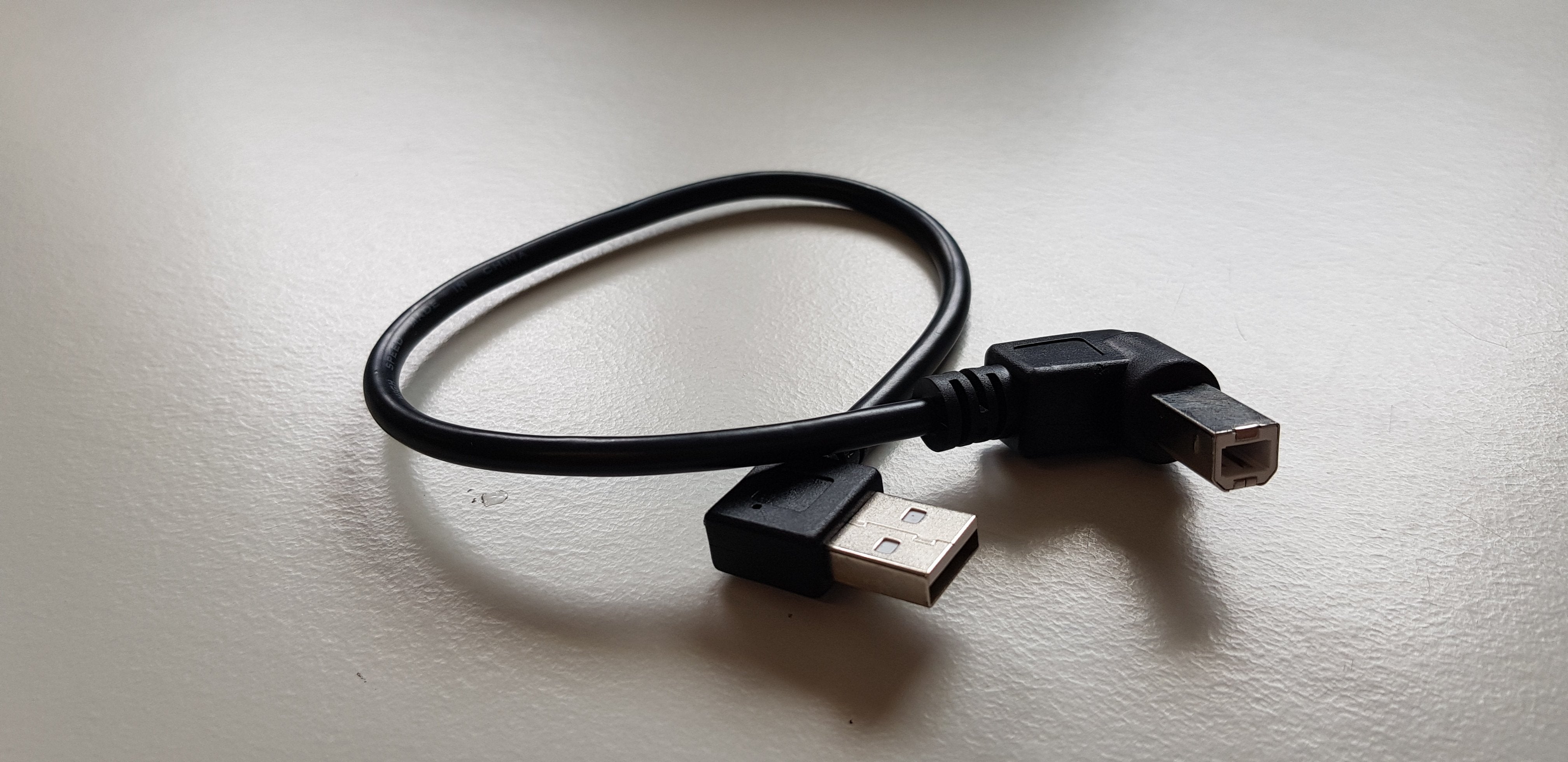 Sinforcon USB 2.0 AM - USB 2.0 BM angled serial connector cable (CAB00015)