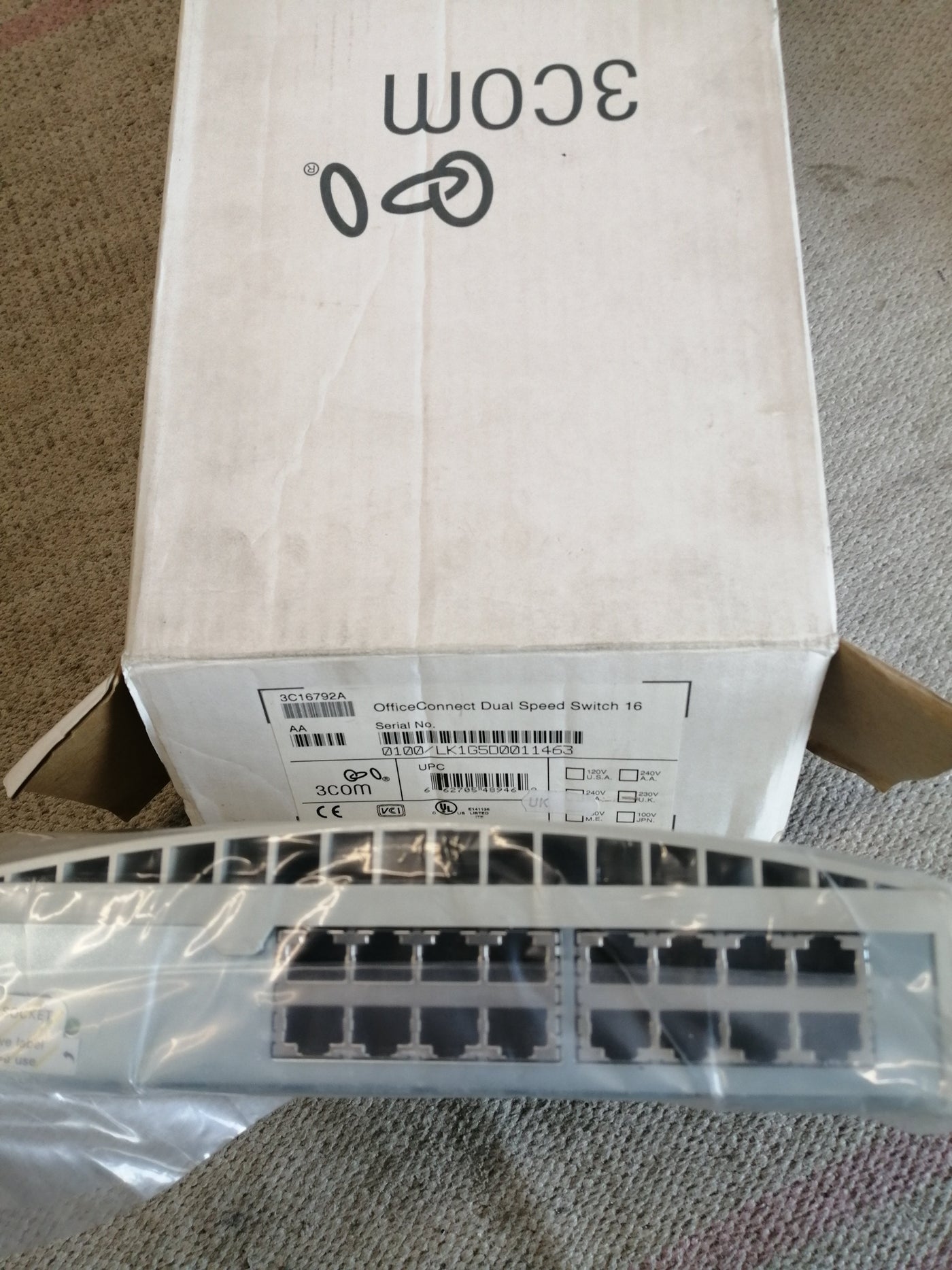 3COM, OfficeConnect Dual Speed Switch 16 ( 3C16792A   3Com )