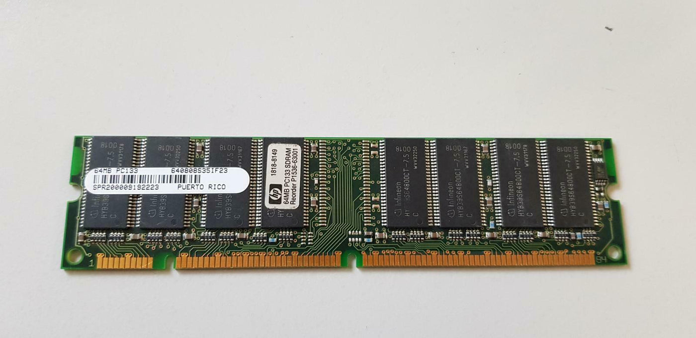 NEC HP 64MB PC133U-333-542 SDRAM DIMM ( MC-458CB647LF-A75 1818-8149 P1536-63001 ) REF