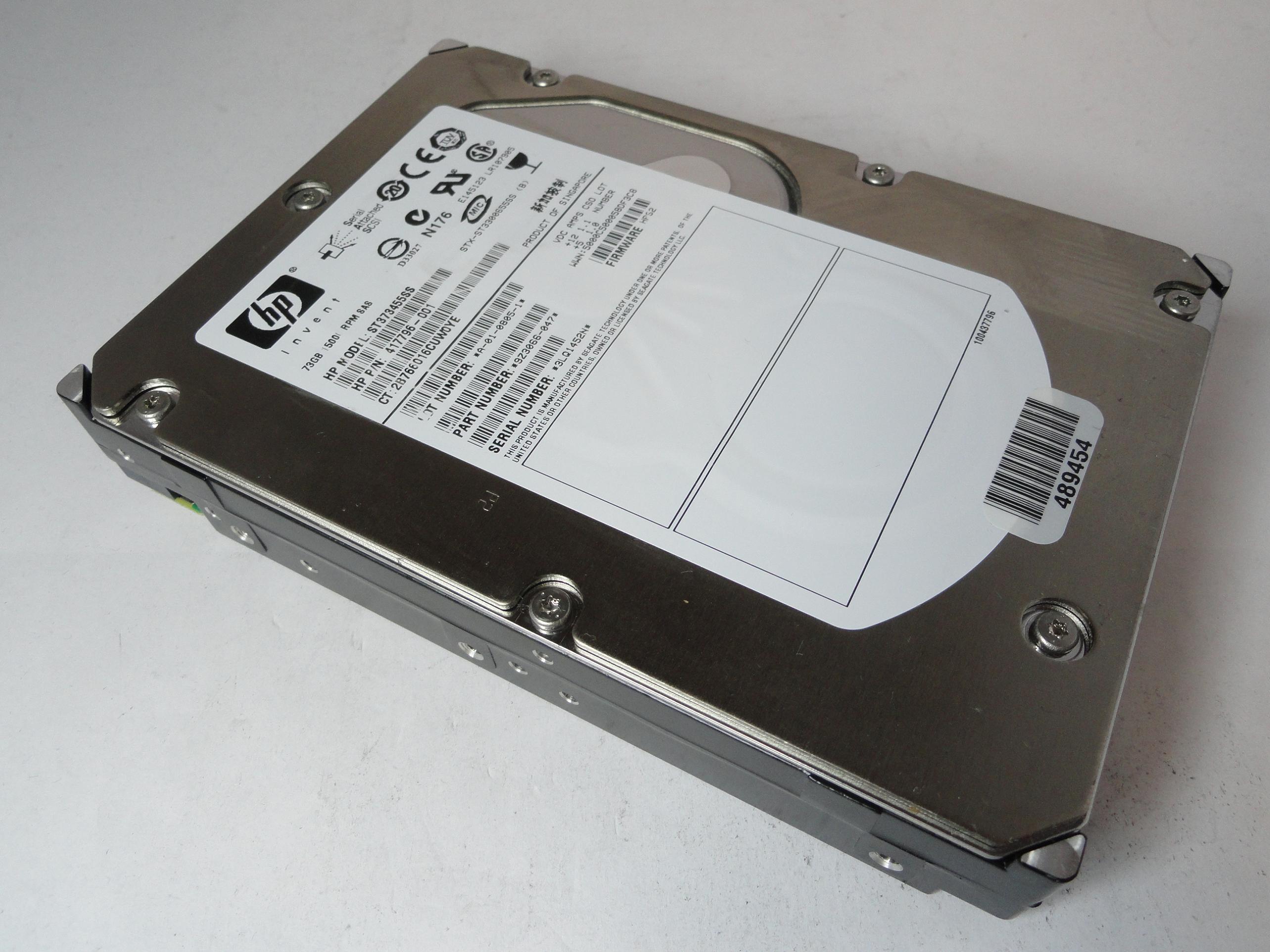 PR20862_9Z3066-047_Seagate HP 73Gb SAS 15Krpm 3.5in HDD - Image3