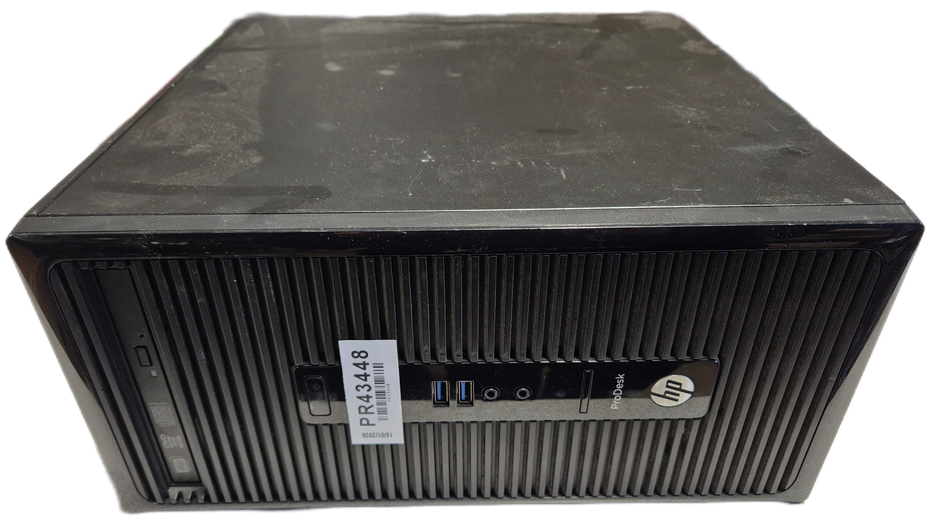 HP ProDesk 400 G2 MT 250GB SSD DVD 12GB RAM i5-4590s 3GHz Win10 ( J4B19EA#ABU ) USED