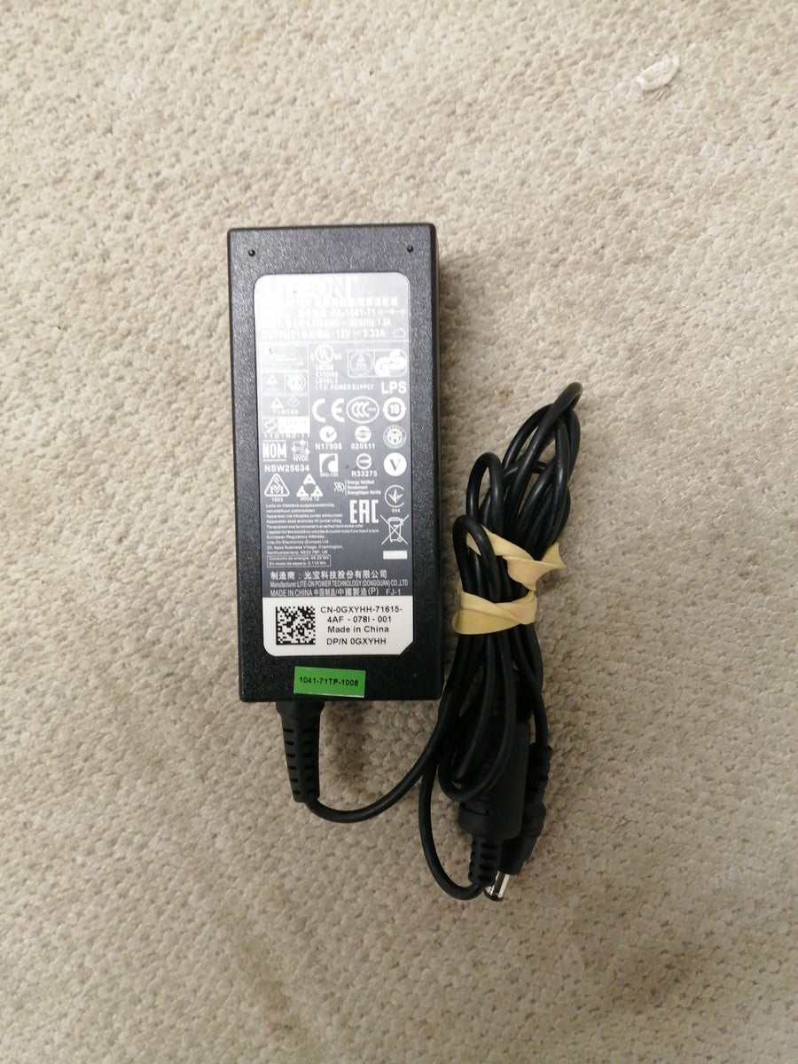 LITE ON AC ADAPTER IN 240V 1.2A OUT 12V 3.33A ( PA-1041-71 USED )