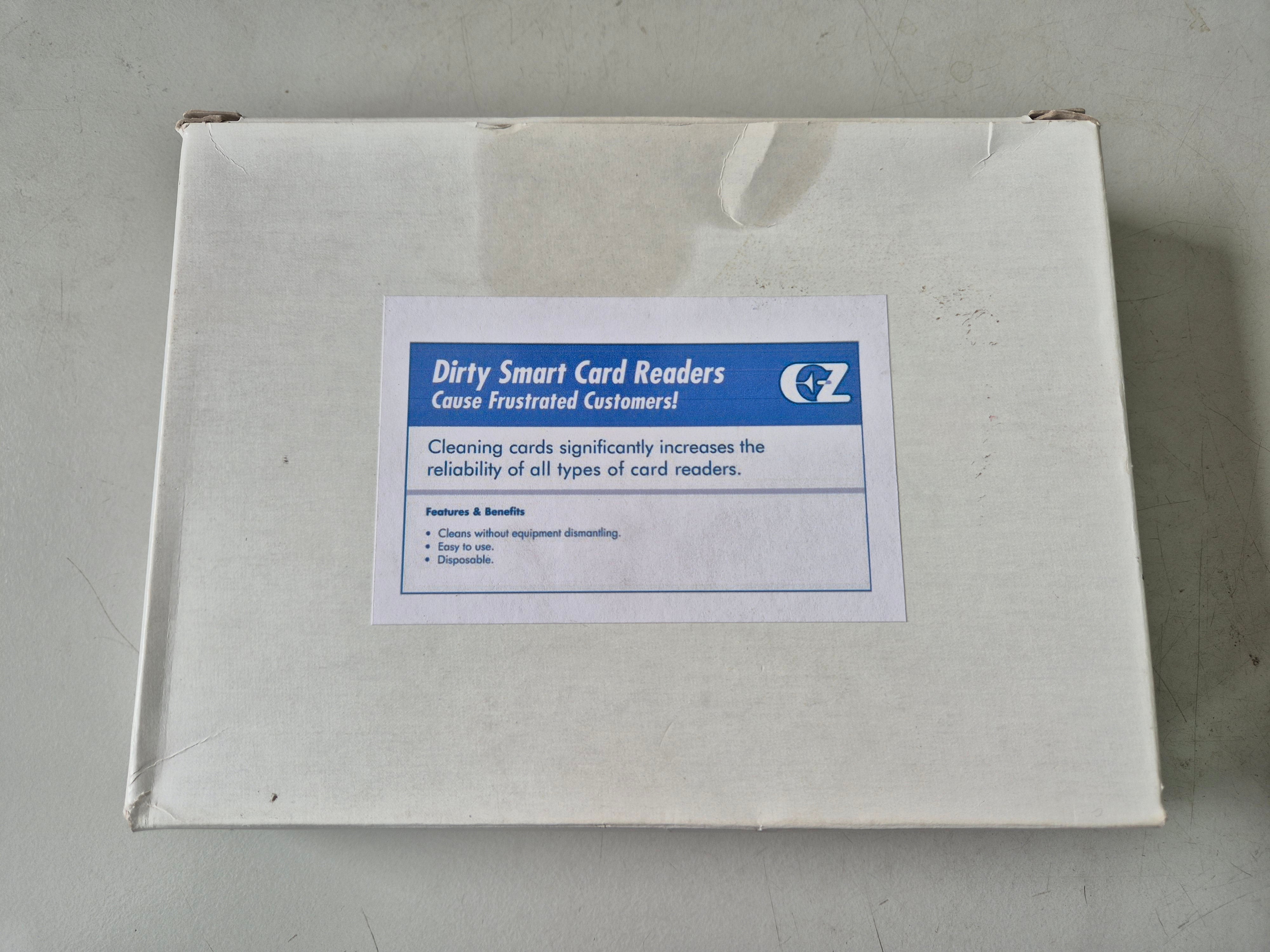 EZ Smart Card Reader Cleaning Cards 50 Pack NEW