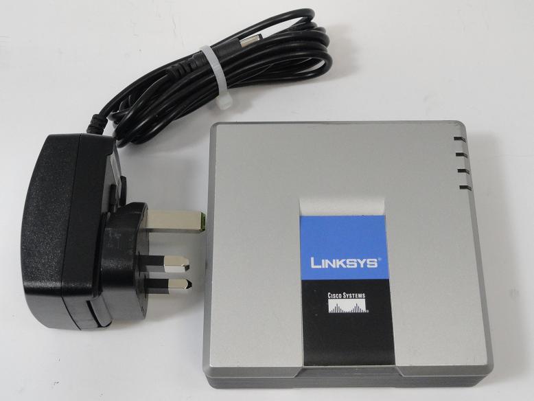 Linksys VoIP Phone Adapter With Router ( SPA2102 SPA2102    Linksys Used) W/PSU