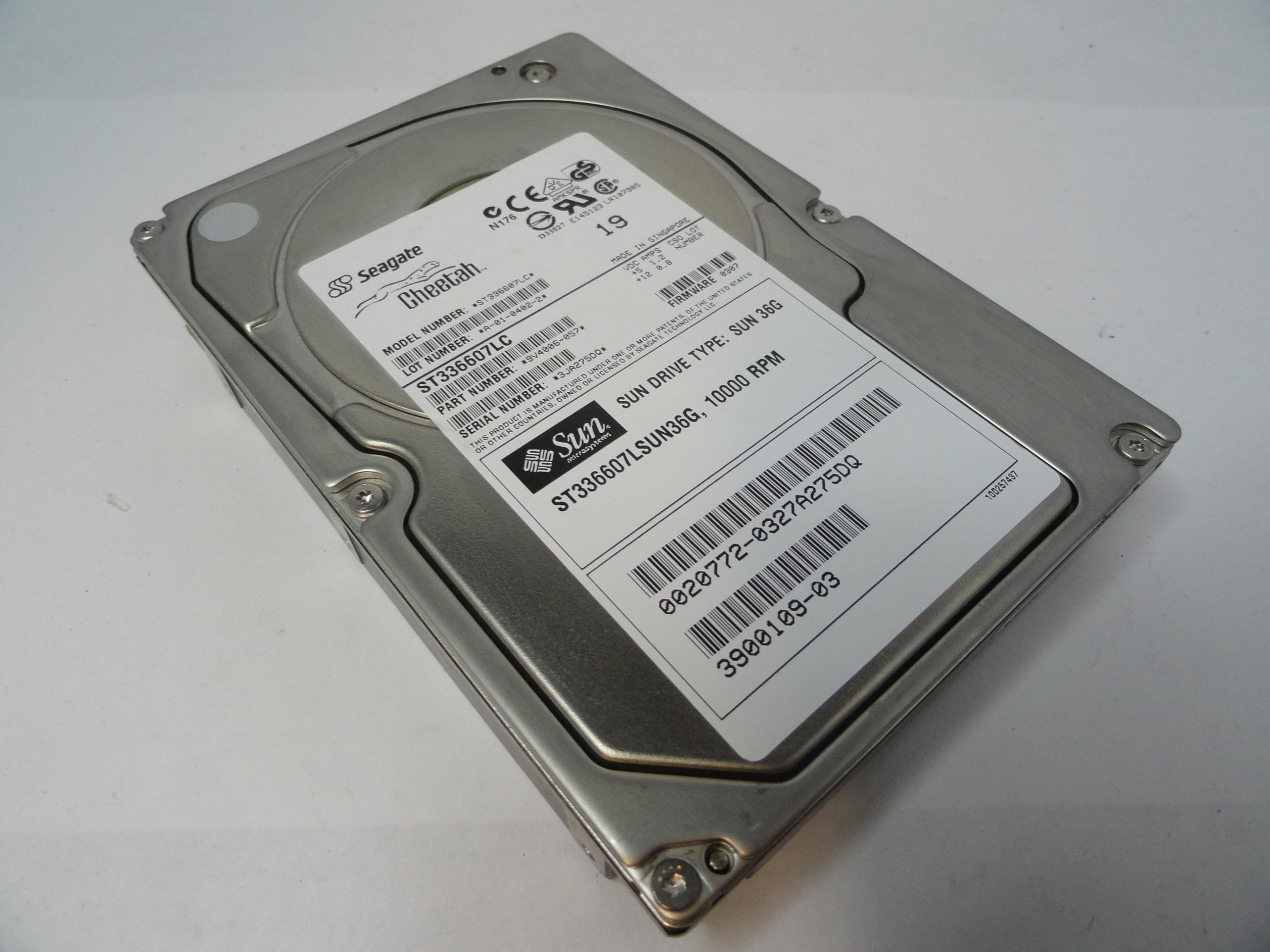 PR19220_9V4006-057_Seagate Sun 36GB SCSI 80 Pin 10Krpm 3.5in HDD - Image3