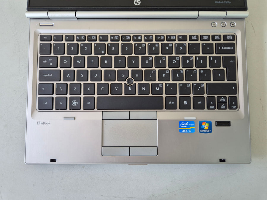 HP EliteBook 2560p 320GB HDD i5-2410M 2.3GHz 4GB RAM DVD Win7Pro 12.5" USED - battery poor