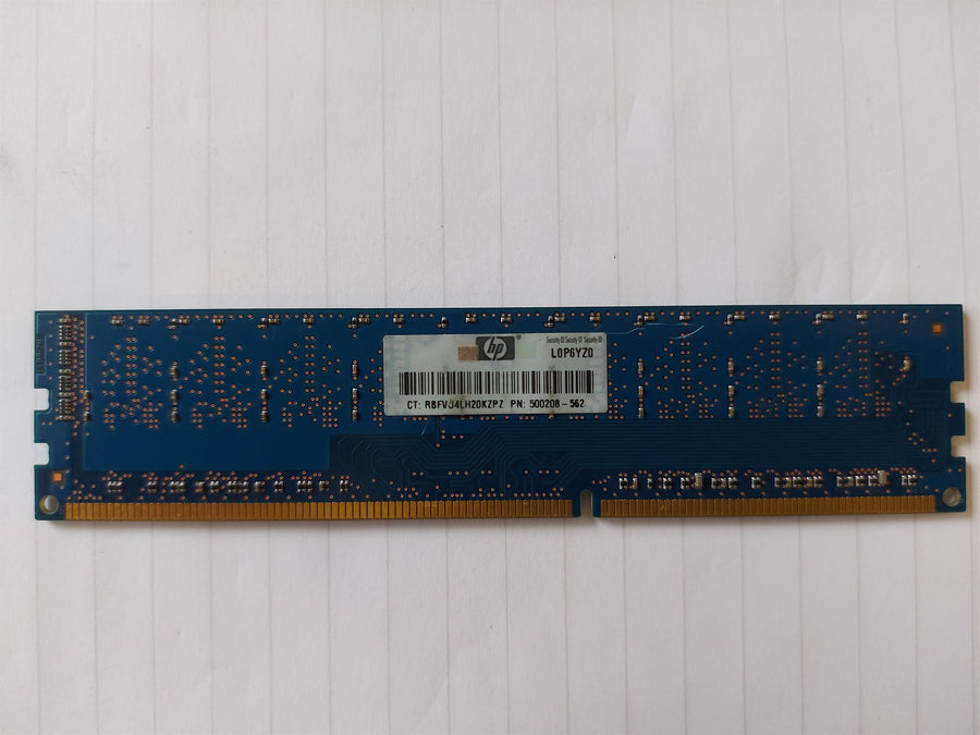 Hynix HP 1GB PC3-10600 DDR3-1333MHz ECC Unbuffered CL9 240-Pin DIMM ( HMT112U7TFR8C-H9 500208-562 ) REF