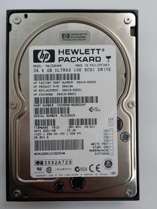 CA05668-B52600HP - Fujitsu HP 36Gb SCSI 80 Pin 10Krpm 3.5in HDD - Refurbished