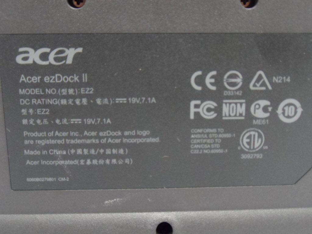 Acer ezDock II Docking Station EZ2 ( EZ2 EZ2    Acer )
