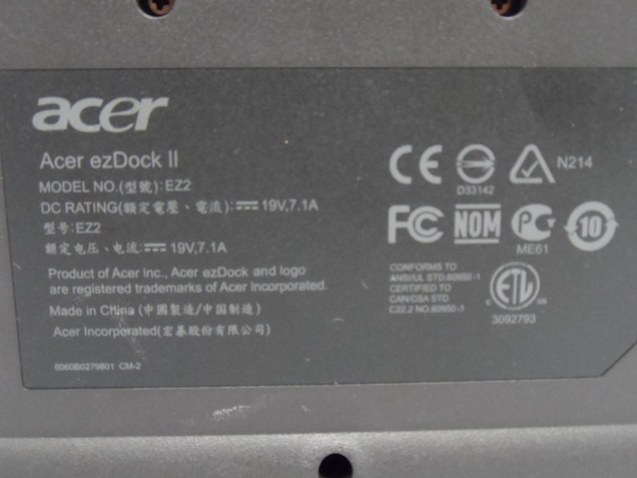 Acer ezDock II Docking Station EZ2 ( EZ2 EZ2    Acer )