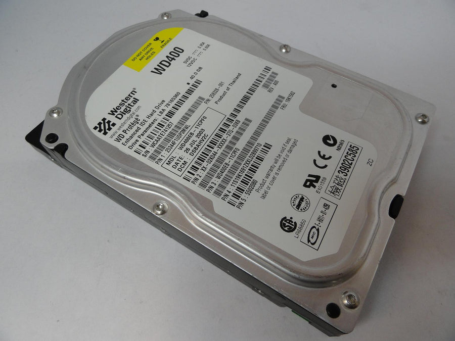 WD400 - Western Digital Dell IBM HP 40GB IDE 7200rpm 3.5in HDD - Refurbished