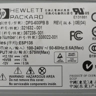 321632-001 - HP ESP135 Series 525W Hot Swap Redundant PSU - Refurbished