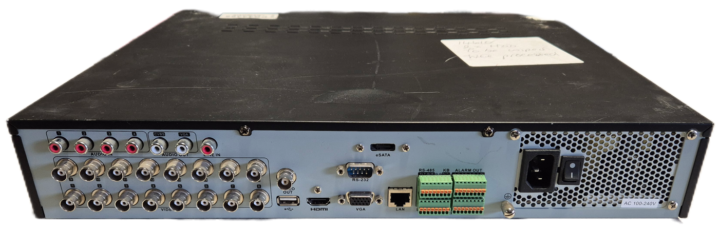 HIKVision 16 Channel Turbo HD DVR - 4TB HDD - admin password reset to 12345 ( DS-7316HQHI-SH ) USED
