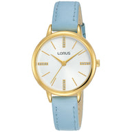 Lorus Ladies Watch with White Dial and Blue Strap ( RG214QX8 ) NEW