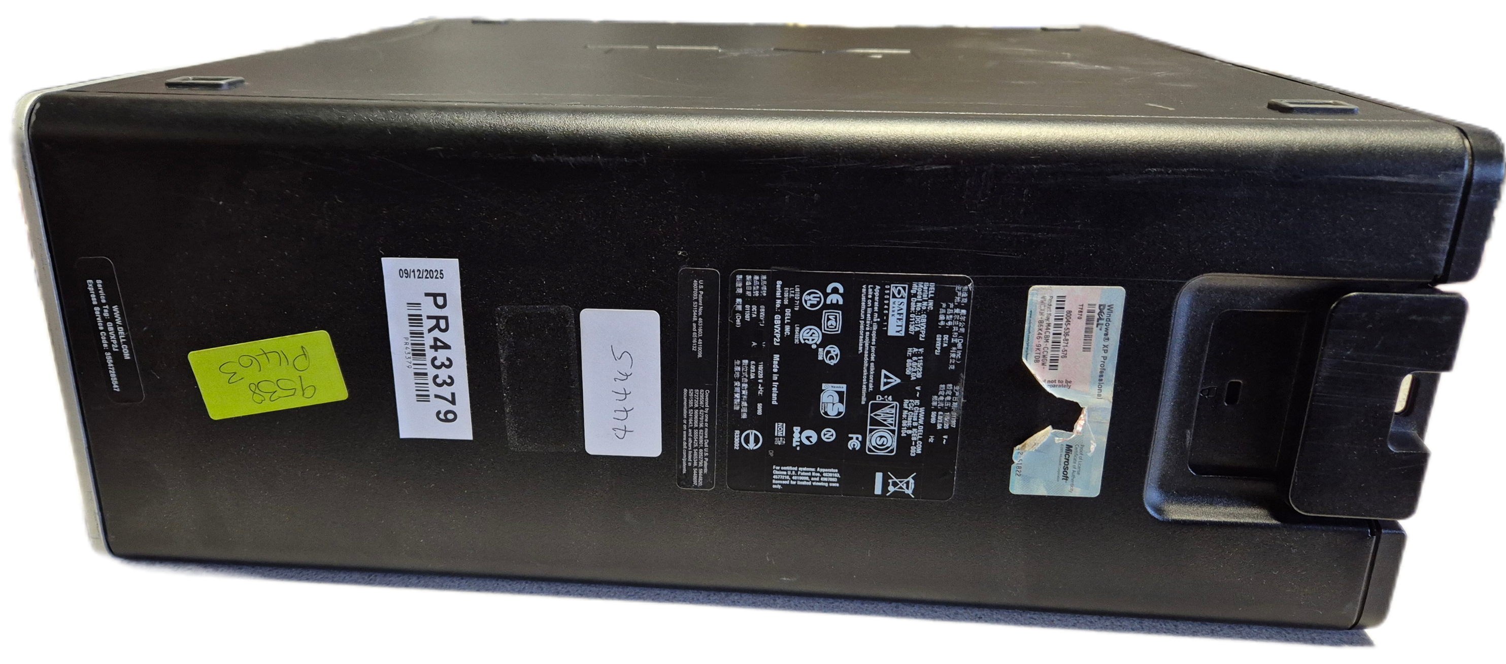 Dell Precision 490 DVD Xeon 5160 3GHz 3GB RAM NO HDD NO OS Nvidia Quadro Win XP Pro COA Present ( DCTA ) USED 