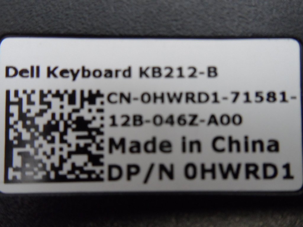Dell Slim USB QWERTY Keyboard 0HWRD1